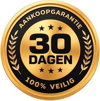 Zegel voor onvoorwaardelijke garantie van 30 dagen